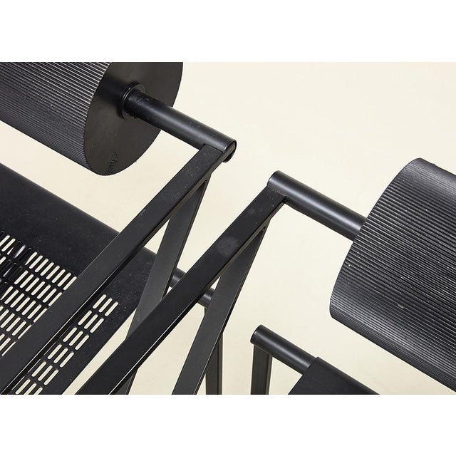 Black Seconda 602 Chairs by Mario Botta for Alias, Italy, 1982, Set of 6 For Sale - Image 8 of 13