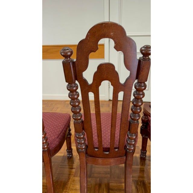 French Renaissance Style Oak Dining Chairs, (circa 1880-1900). For Sale - Image 11 of 17