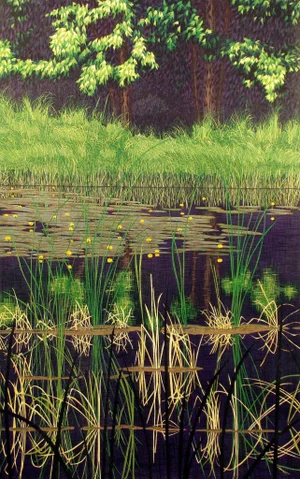 Gordon Mortensen "Bullhead Lily" Signed & Numbered Woodcut Art Print