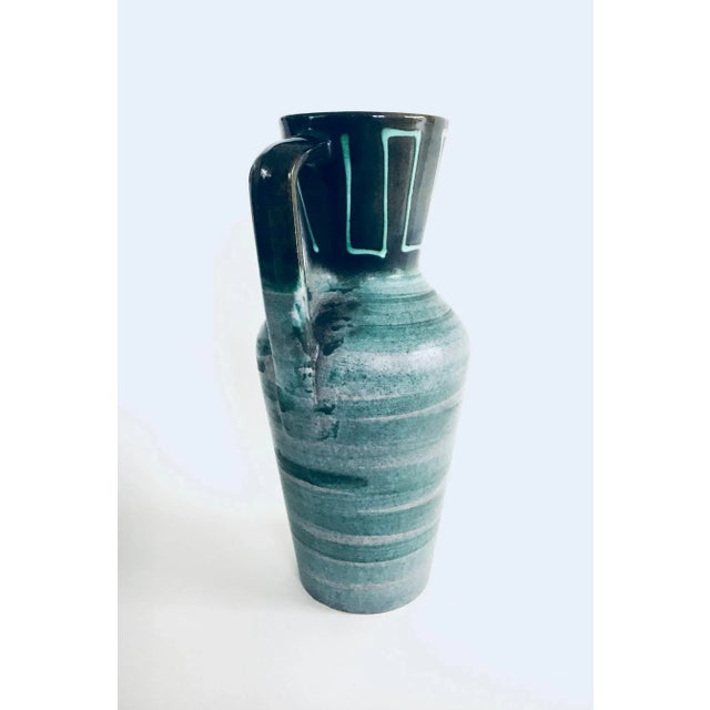 Mid-Century Modern Studio Pottery Vase Set by Scheurich, West Germany, 1960s, Set of 2 For Sale - Image 6 of 11