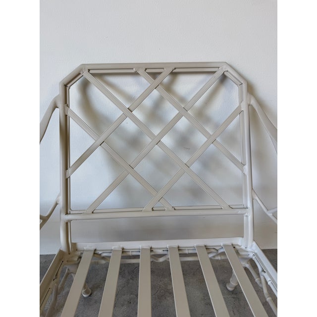 Brown Jordan Calcutta White Aluminum Outdoor Furniture - Set of 3 For Sale - Image 14 of 18