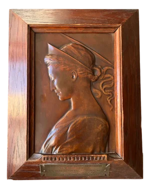 Saint Cecilia Sculpture Plaque, Netherlands, 1927