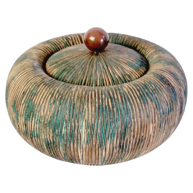 Mid-Century Lidded Bowl from Ceramiche Batignani, Italy For Sale