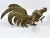 Farmhouse Vintage Brass Fighting Rooster Tablescape Statues- A Pair For Sale - Image 3 of 6