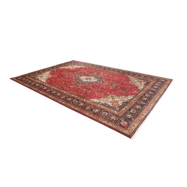 Tabriz Rug with Mahi Pattern For Sale - Image 3 of 11