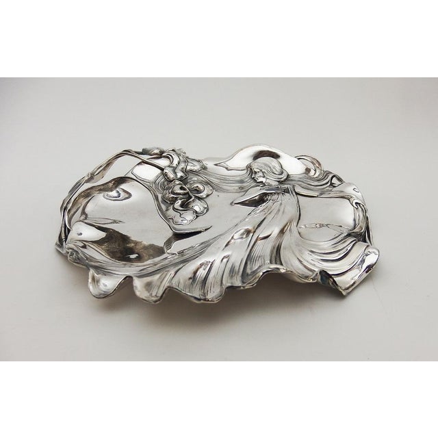 Art Nouveau Card Dish from WMF, 1890s For Sale - Image 6 of 15