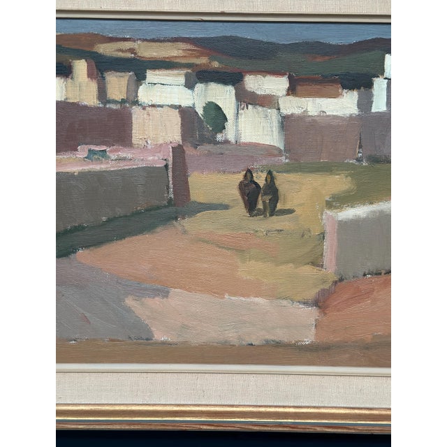 Rolf Norrman, Southern Village Landscape, 1950s, Oil Painting on Canvas, Framed For Sale - Image 10 of 18