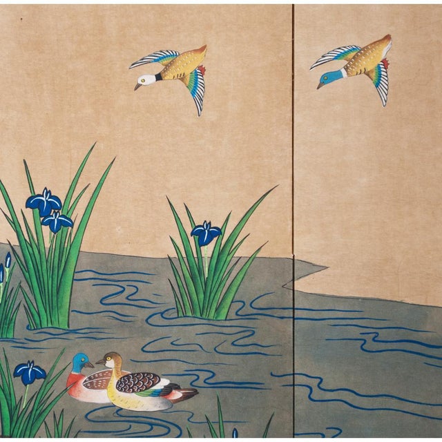 1940s 1940s Vintage Chinese Byobu Screen For Sale - Image 5 of 11