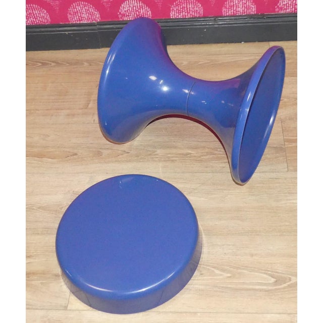 Vintage Bathroom Stool by Emsa Blau, 1970s For Sale - Image 4 of 11