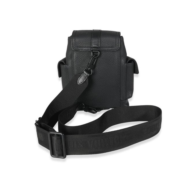 Louis Vuitton Black Taurillon Nano Christopher For Sale - Image 4 of 7
