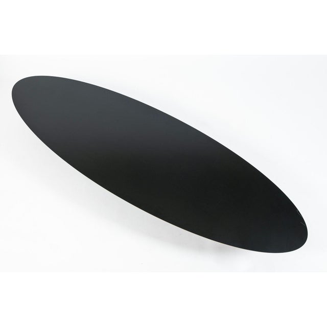 Early 21st Century Eames Surfboard Etr Coffee Table for Herman Miller, Black Mid Century Modern Table For Sale - Image 5 of 14