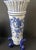 1990s Vintage MCM Chinoiserie Hand Painted Footed Porcelain Vase For Sale - Image 5 of 5