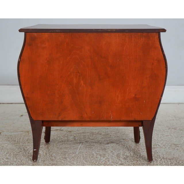 French Style Inlaid Mahogany Bombe Chest Commode For Sale - Image 17 of 17