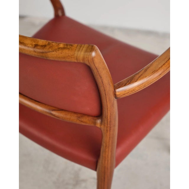 Armchair Model 65 with Leather Upholstery by Niels O. Møller for j.l. Møllers, Denmark, 1960s For Sale - Image 14 of 18