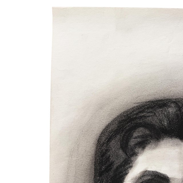 Mid 20th Century Charcoal Drawing by Donna Foreman Hopper For Sale - Image 9 of 9