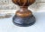 The item offered is a nice large heavy sculpted plaster pottery vintage Feldman Company table lamp. It is a burnt orange...