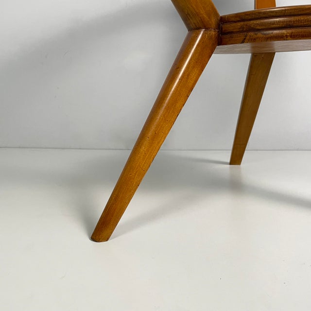 Mid-Century Modern Italian Coffee Table in Wood and Decorated Glass, 1950s For Sale - Image 12 of 15