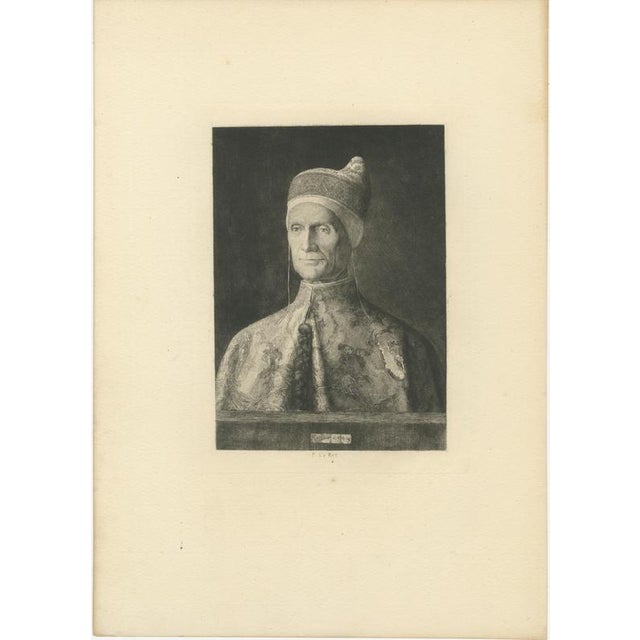 Paul Le Rat, Doge Leonardo Loredan, 1880, Etching For Sale - Image 3 of 9