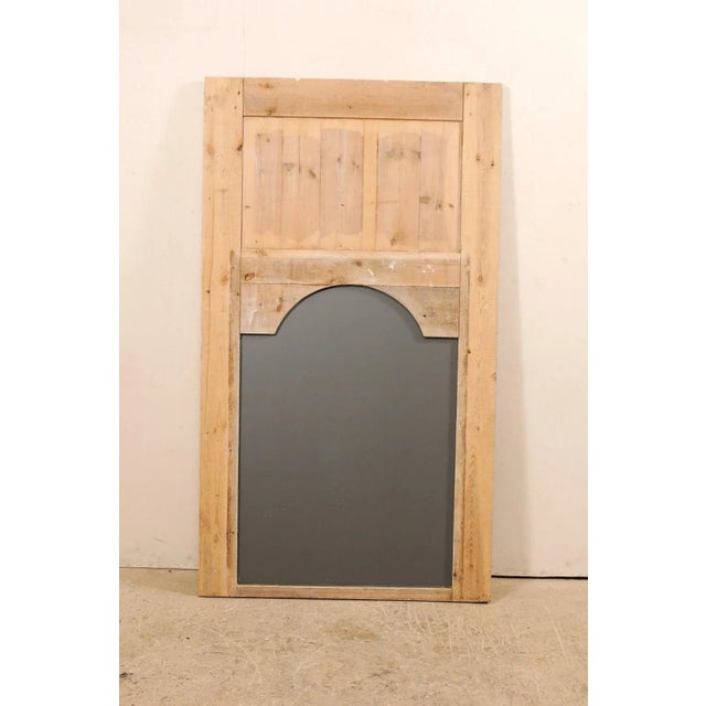 Tall French 19th Century Painted Wood Trumeau Mirror For Sale - Image 9 of 10
