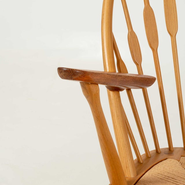 1960s Hans Wegner Jh50 “Peacock Chair” in Oak and Teak For Sale In Seattle - Image 6 of 13