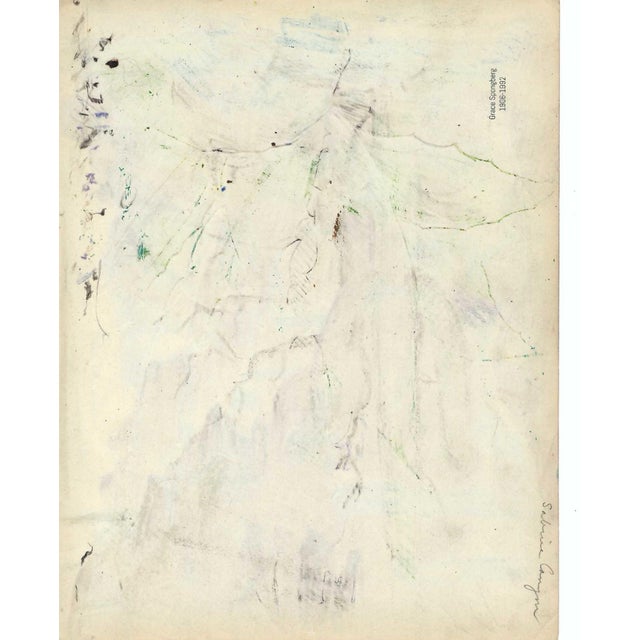 Modern 1940s Grace Spongberg Sabino Canyon Tucson Arizona Drawing For Sale - Image 3 of 3