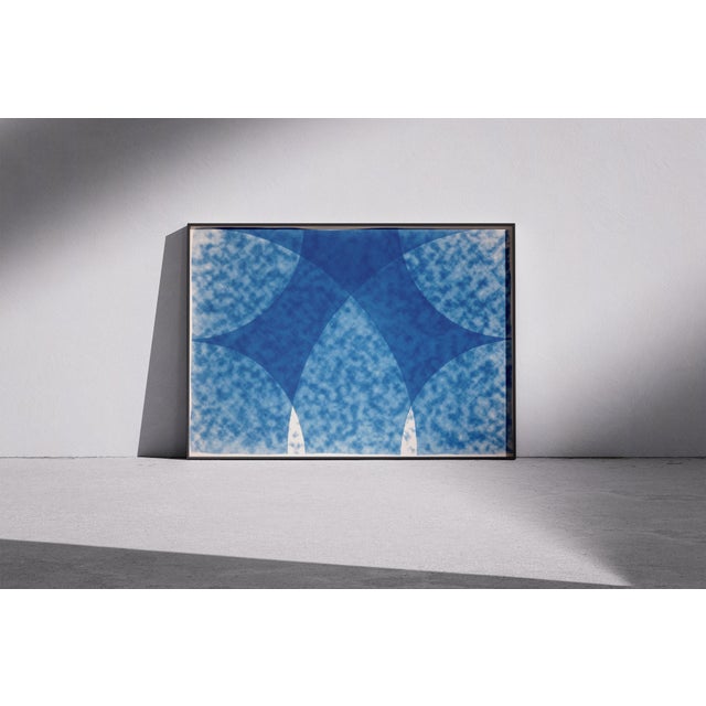Details: + Title: Parting of the Sky + Year: 2026 + Medium: Cyanotype on Watercolor Paper + Stamped and Certificate of...