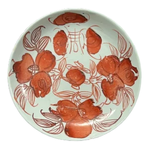 Late 19th Century Chinese Art Copper Red Porcelain Saucer