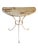 Vintage Wrought Iron Demi-Lune Console Table with Painted Pine Top, 1950s For Sale - Image 9 of 12