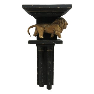 1990s Guild Master Roman Lion Antiquities Style Curio Wall Shelf Sconce For Sale