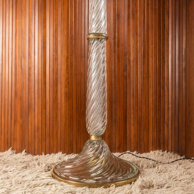 N502 Floor Lamp by Carlo Scarpa for Venini, Murano, Italy, 1930s For Sale - Image 3 of 18