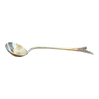 1990s Mariposa Brillante Hand Hammered Whale Tail Serving Ladle m.m. Evolução For Sale