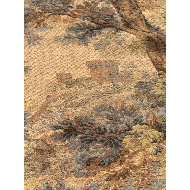 Vintage French Aubusson Jacquard Tapestry Hunting with Hounds, 1970s For Sale - Image 15 of 18