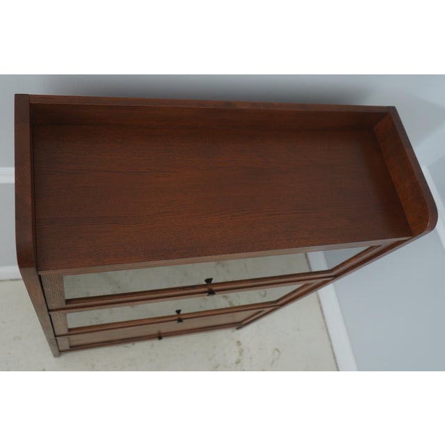 Stickley Stickley Mission Oak 3 Tier Barrister Bookcase For Sale - Image 4 of 16