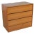 Vintage Scandinavian Modern Gentlemen's Chest Teak 3 Drawer Marked Made in Denmark For Sale