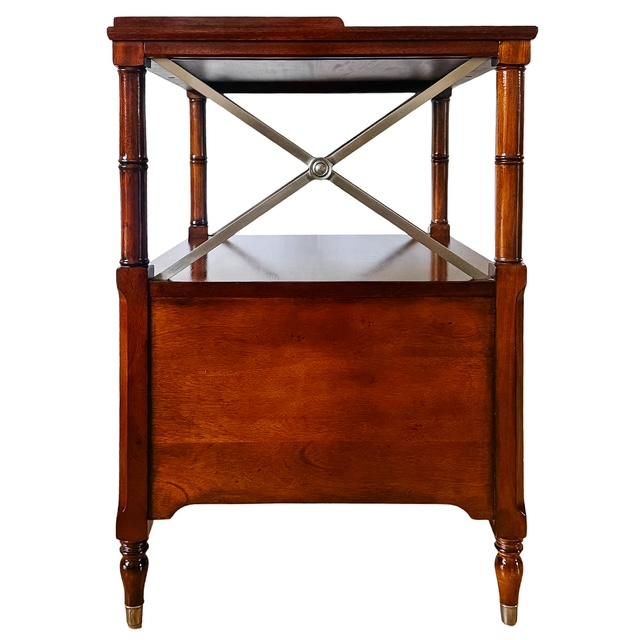 Ethan Allen Eugene Mahogany Night Tables or Nightstands - A Pair For Sale - Image 14 of 18