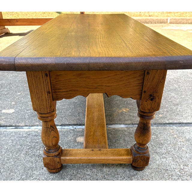 Vintage Country French Coffee Table With Two Drawers For Sale - Image 12 of 12