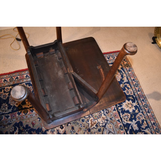 18th Century 18th Century Small Georgian Walnut Single Drop Leaf Table For Sale - Image 5 of 5