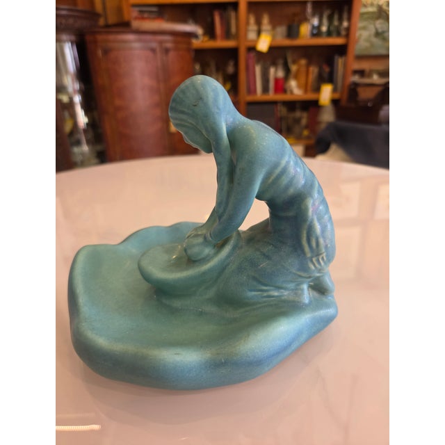 Van Briggle American Art Pottery Van Briggle Green Maiden For Sale - Image 4 of 5