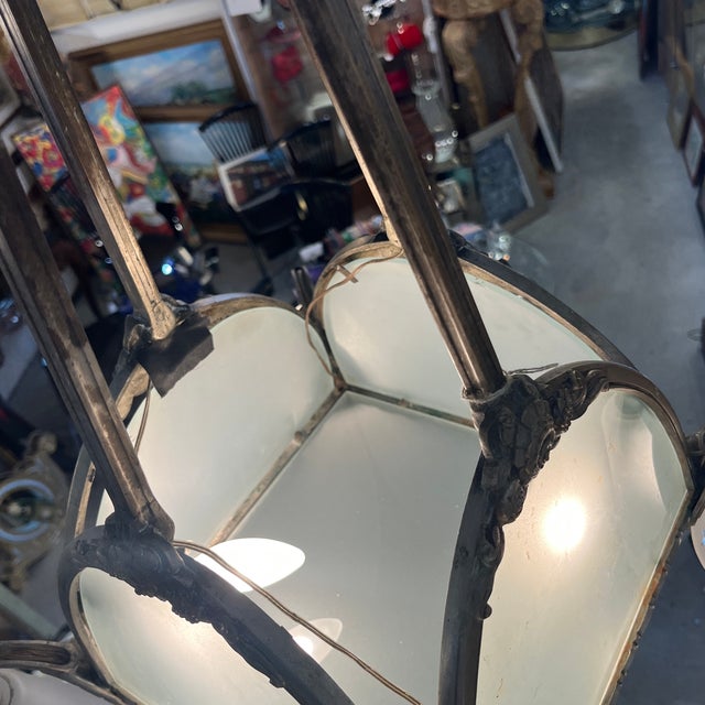Mid 20th Century Art Deco Chandelier For Sale - Image 10 of 12