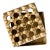 Vintage Scandinavian Modern Brass "Ultima" 16-Hole Ashtray Box, in the Style of Bo Ljungberg & Holger Bäckström For Sale
