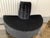 Black Modern Upholstered Curved Sofa With Cylindrical Backrest, Modern, Black Semi-Circular For Sale - Image 8 of 8