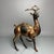 Vintage Gilt Bronze Deer Figure With Cinnabar Red Accents – "Path to Wealth" Sculpture For Sale - Image 4 of 9