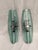 Pair of sheet glass wall lamps with beveled edges. Nickel-plated metal frame. Two E14 lamp holders suitable for LED or...