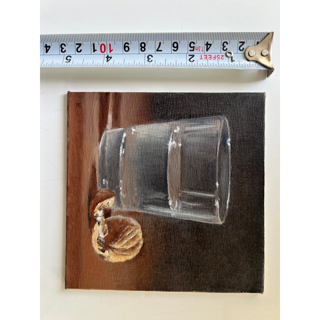 Figurative 1990s Charming Miniature Still Life Painting - One of a Kind For Sale - Image 3 of 3
