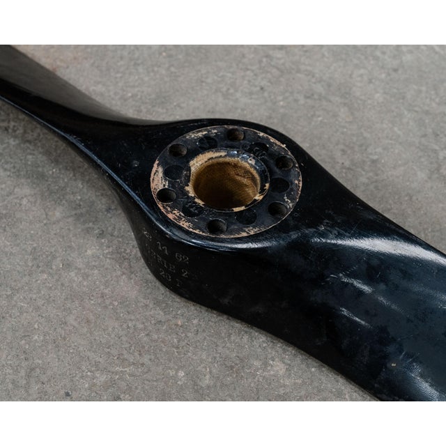 Vintage Wooden and Metal Airplane Propeller, 1960 For Sale - Image 6 of 9
