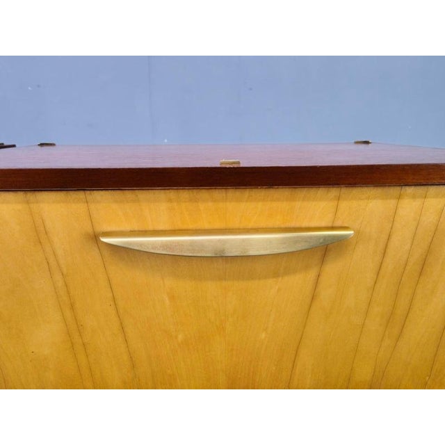 Mid-Century Modern Czech Nightstands with Glass Tops, 1960s, Set of 2 For Sale - Image 15 of 18