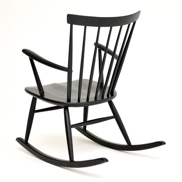 Swedish Rocking Chair by Roland Rainer for Hagafors, 1960s For Sale - Image 6 of 13