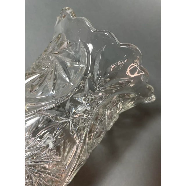 Vintage European Brilliant Cut Glass Vase, Circa 1960 From Belgium For Sale - Image 12 of 12