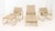 Brown Jordan Patio Furniture Four-Piece Set, plastic slatted beige metal framed with cushions, comprising: pair of...
