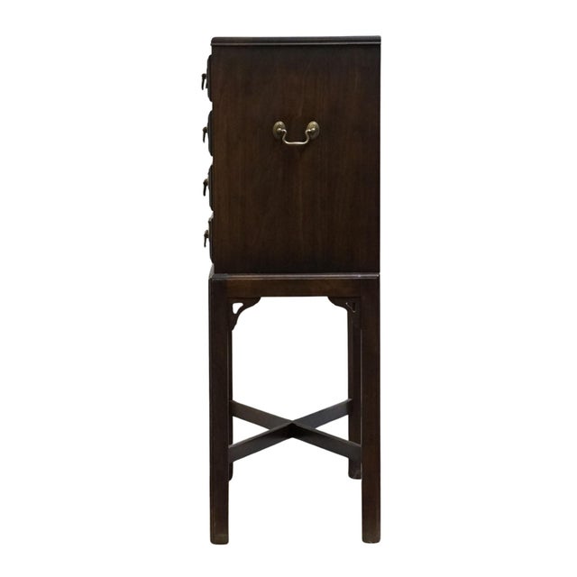 Brown Ethan Allen Georgian Court Solid Cherry Traditional Style 23" Silver Chest 11-6005 For Sale - Image 8 of 10